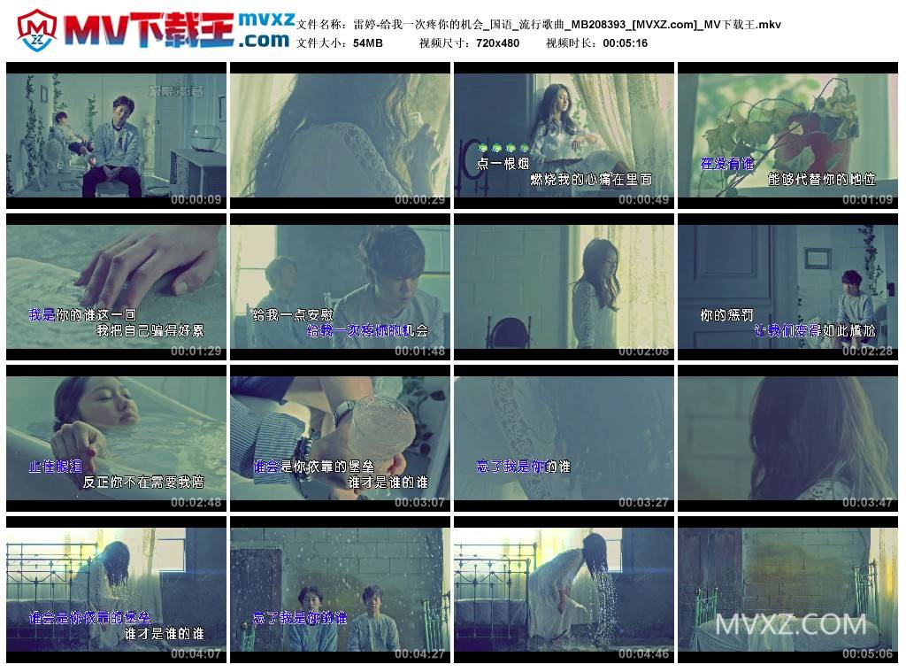 雷婷-给我一次疼你的机会_国语_流行歌曲_MB208393